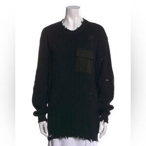 SER.O.YA Black Crewneck Sweater/ Dress with Pocket